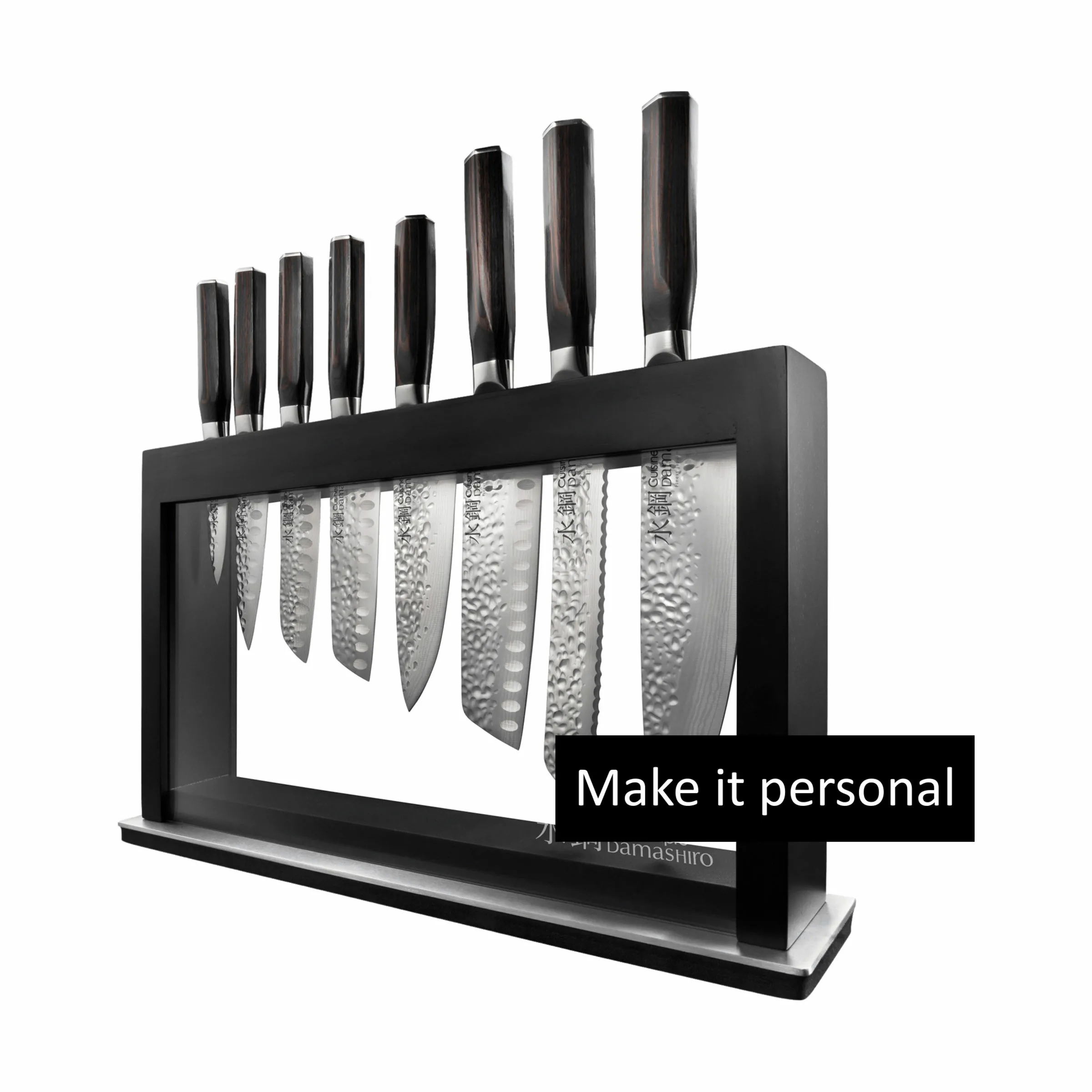 THE CUSTOM CHEF™ Damashiro® EMPEROR Hisa Knivblok - 9 dele
