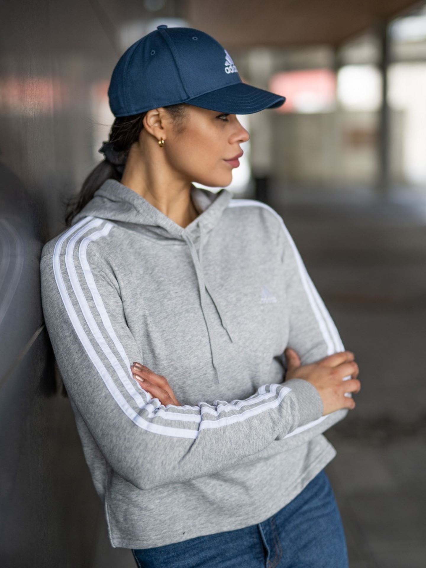 3Stripes Cropped Hoodie