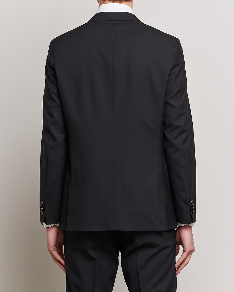 Oscar Jacobson Falk Wool Blazer Black