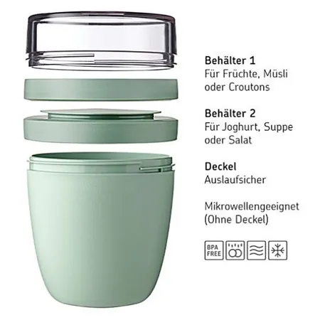 Mepal Lunchpot Ellipse mini - Vivid blue