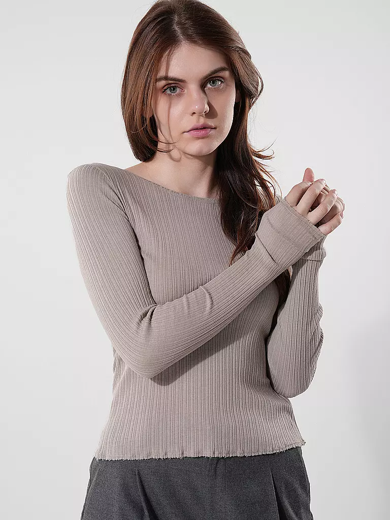 DRYKORN Langarmshirt HEJUNO 1 hellbraun