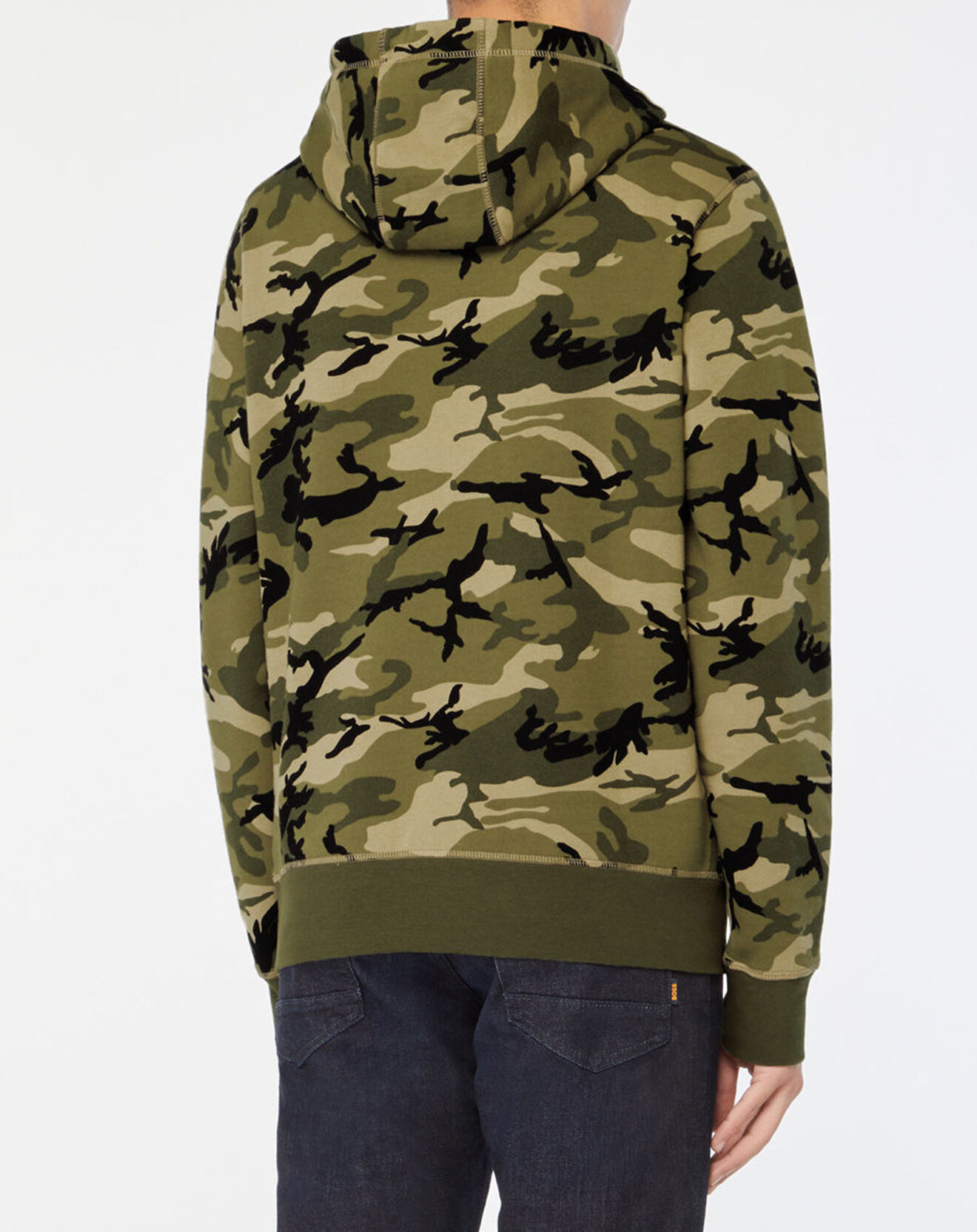 Tommy Hilfiger Sweat à capuche Tommy Logo camouflage kaki