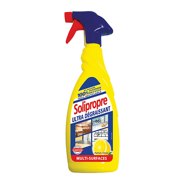 Nettoyant multi-usages dégraissant Solipro Solipropre citron 650 ml