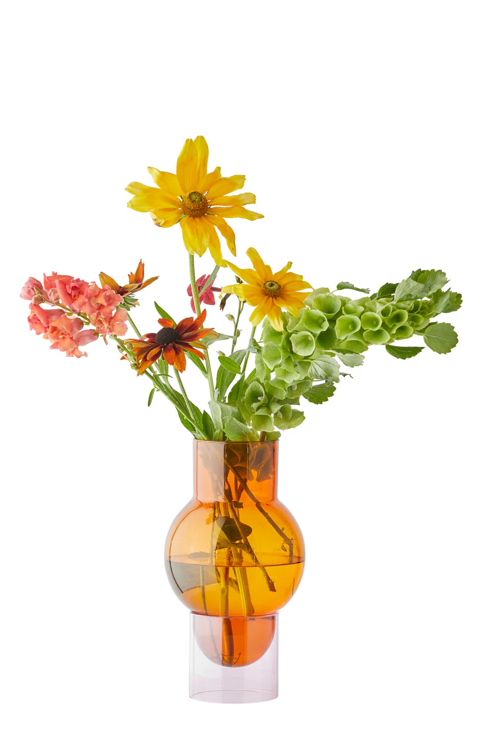 Studio About  Bubble Tube vase, Amber - H27 cm.