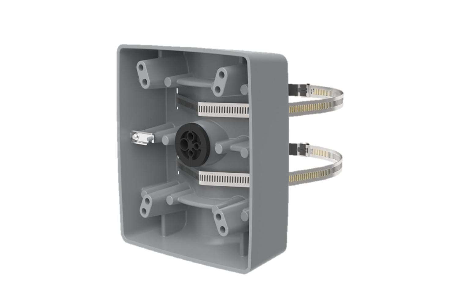 Masthalterung T91B57 100-410 mm Grau 1 Stück<br>Halterung für Indoor/Outdoor