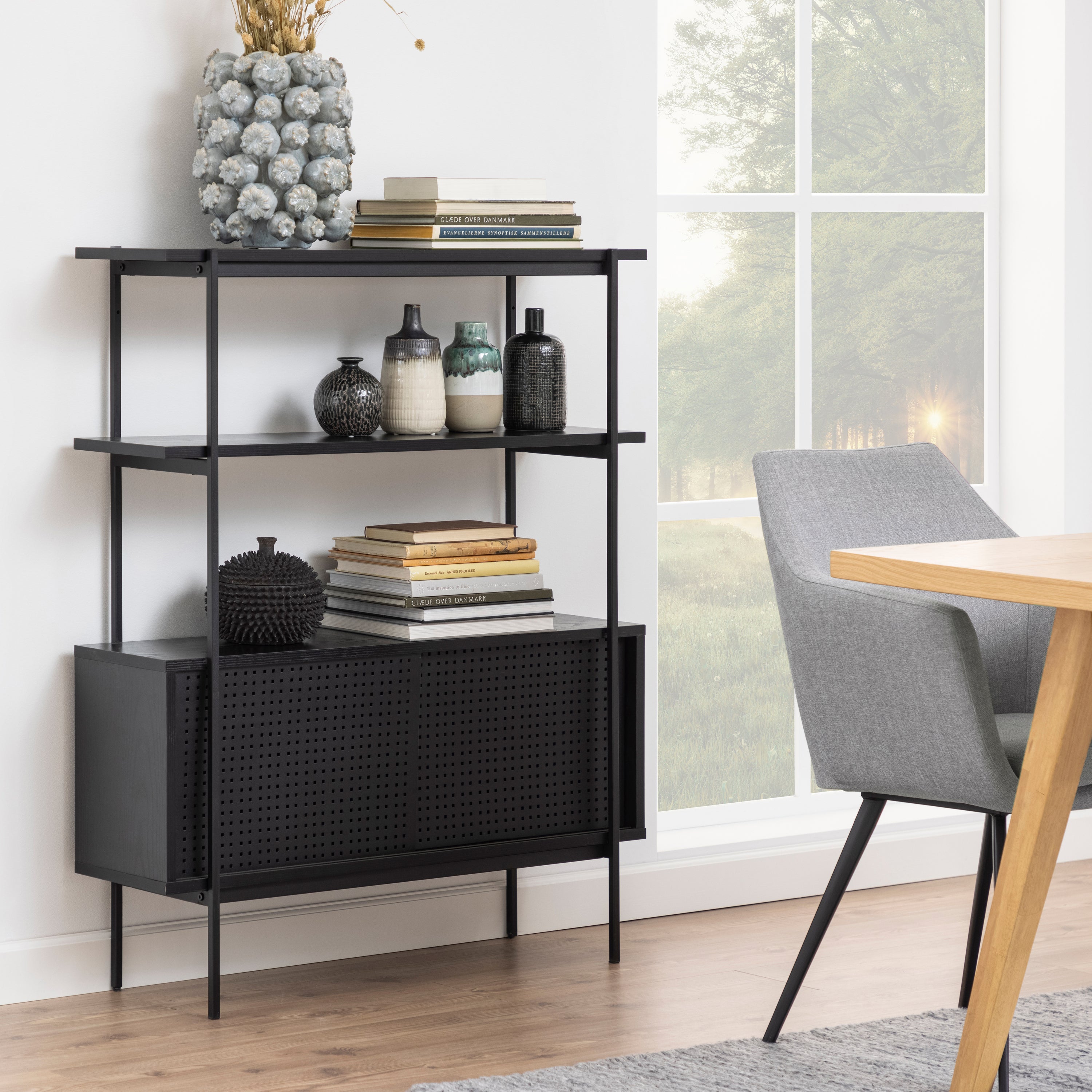 by fonQ basic Sleek Wandkast - Ash Black