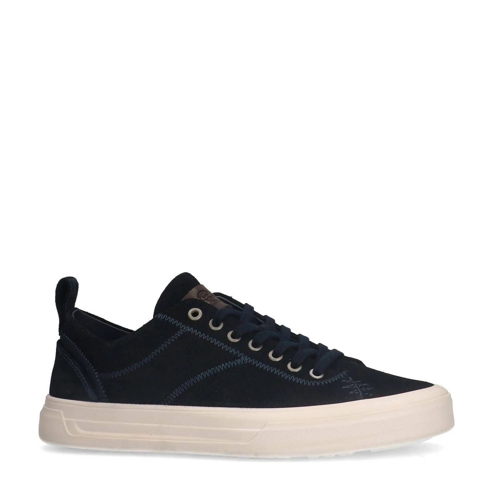 Manfield suède sneakers donkerblauw
