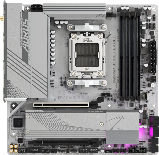 Gigabyte B650 AORUS Elite AX ICE bundkort