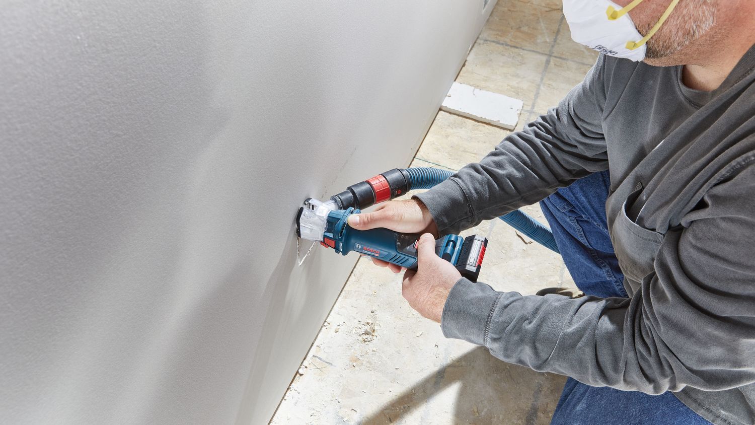 Bosch Professional GCU 18V-30 Accu Gipsfrees 18V Basic Body in L-Boxx - 06019K8002
