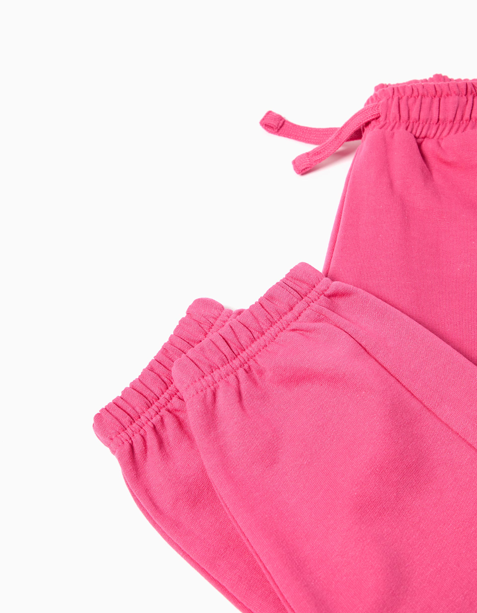 Joggers de Felpa, Menina, Rosa Escuro
