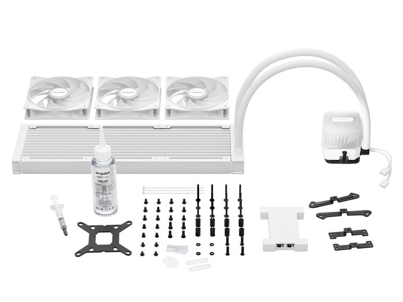 be quiet! Wasserkühlung Light Loop 360mm Weiss Leisutngsvoller und leiser Wasserkühler mit drei Lüfter