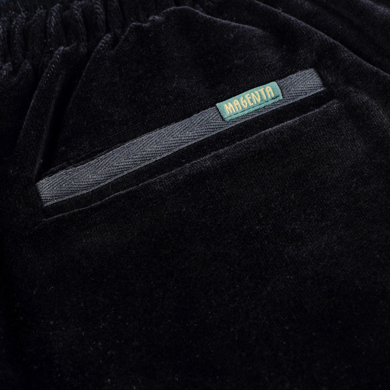 PANTALON DE SURVÊTEMENT EN VELOURS DIMANCHE - NOIR