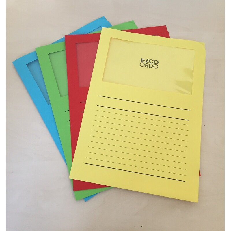 Boite de 100 pochettes-coin Elco Ordo Classico 22x31cm papier épaisseur 120g