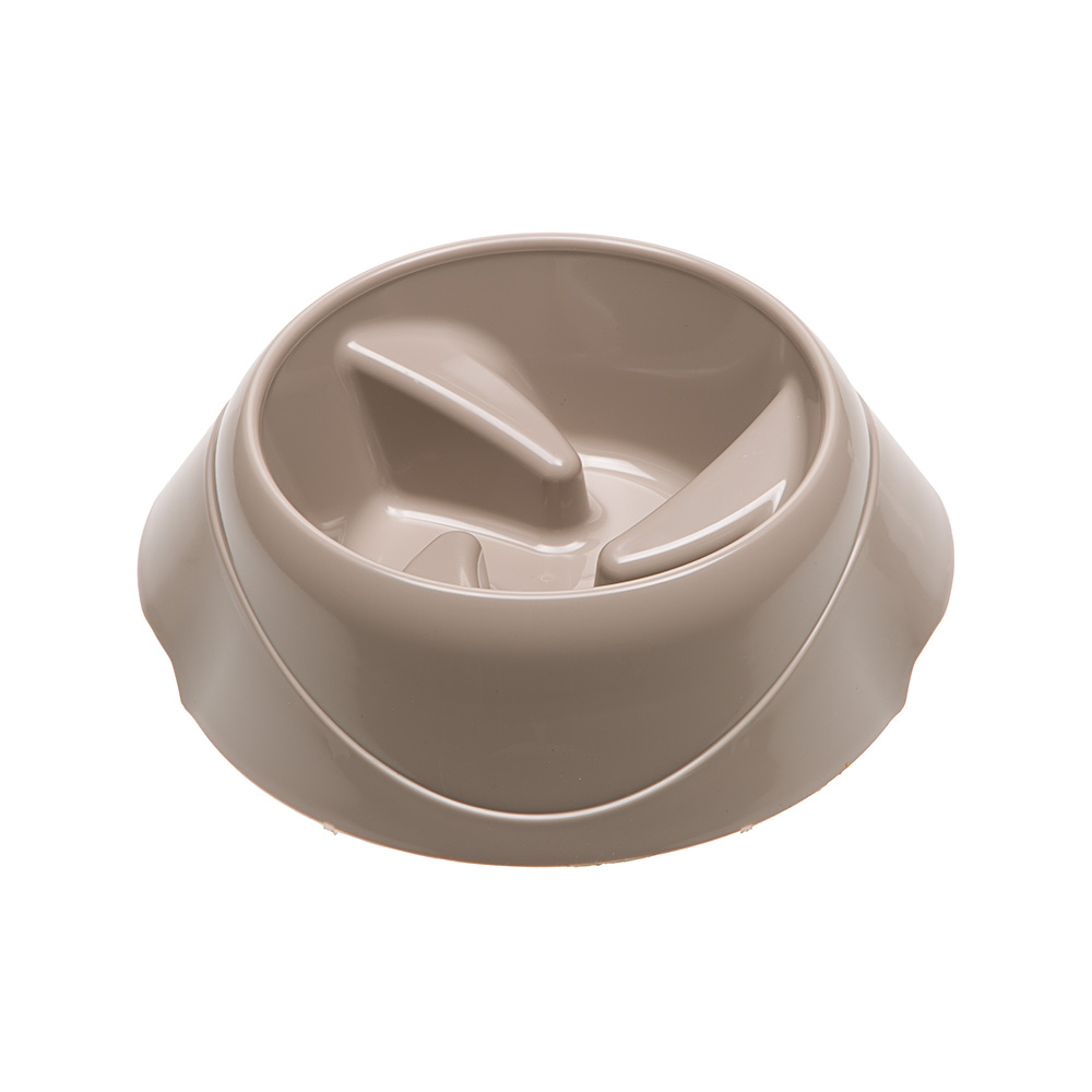 Écuelle anti-glouton pour petits chiens en plastique magnus slow small, 0,5 litres, plastique anti-dérapant