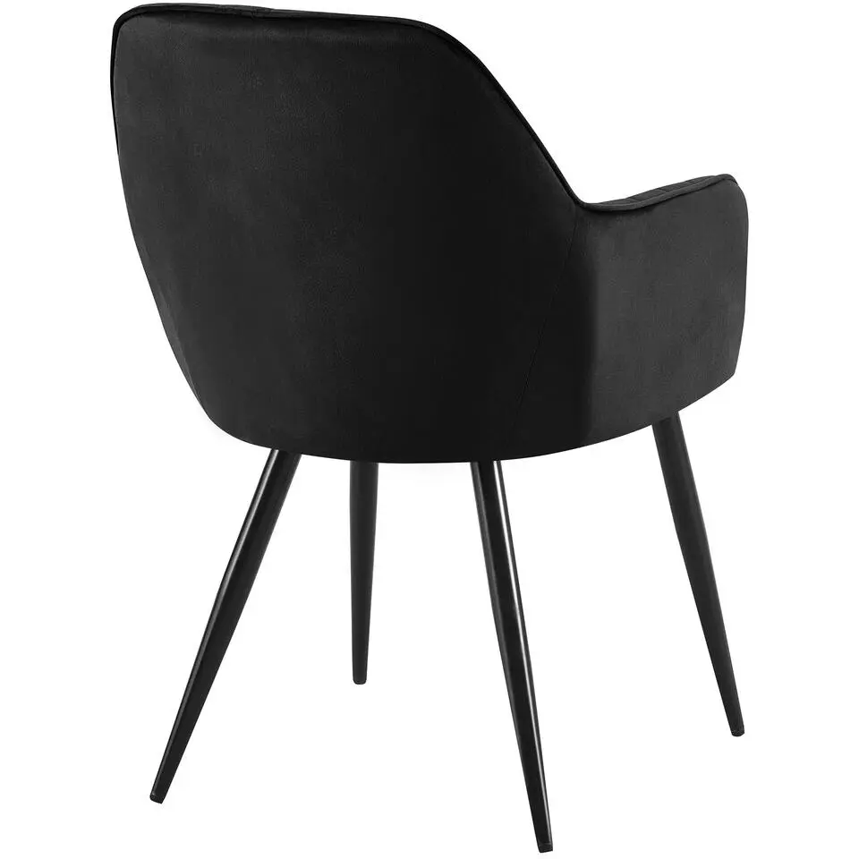 CLP Eetkamerstoel Cheryl zwart Frame - Metaal - zwart