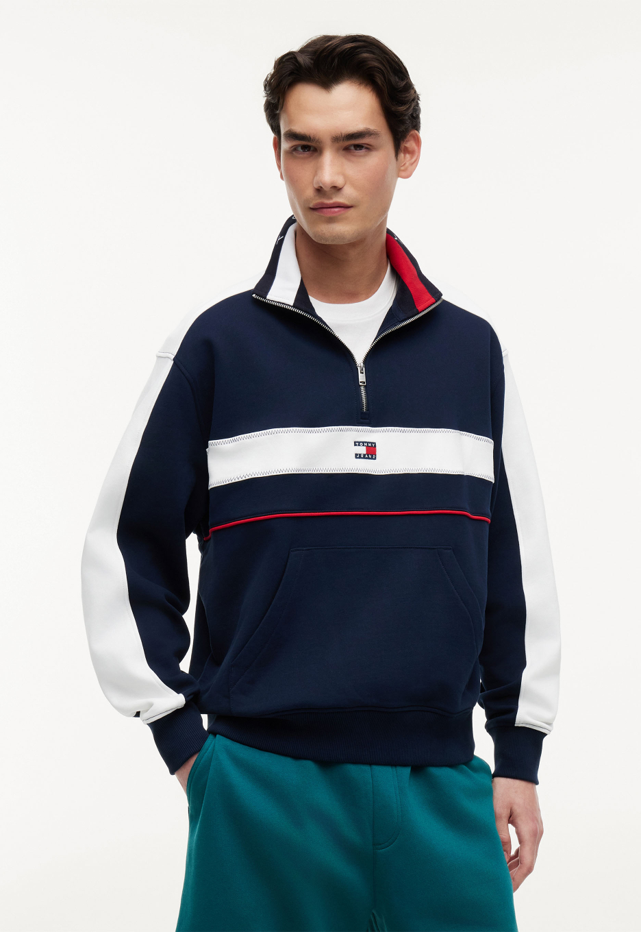 Tommy Jeans Colour-Blocked Sweater