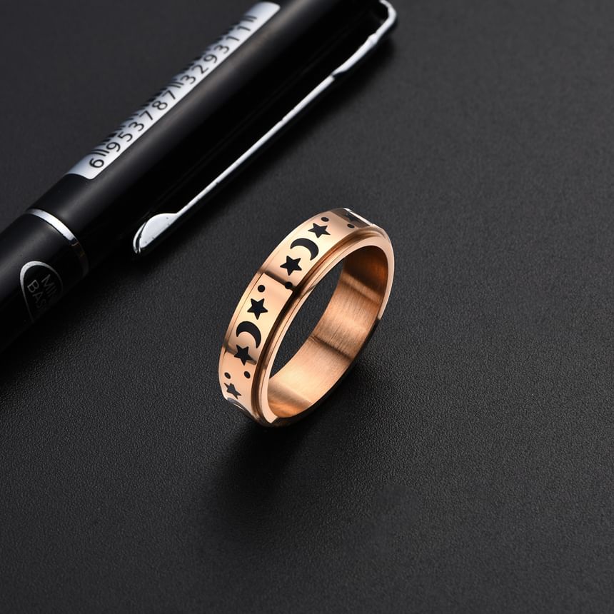 Prushia - Maan & Ster / Dier RVS Ring (Diverse Ontwerpen)