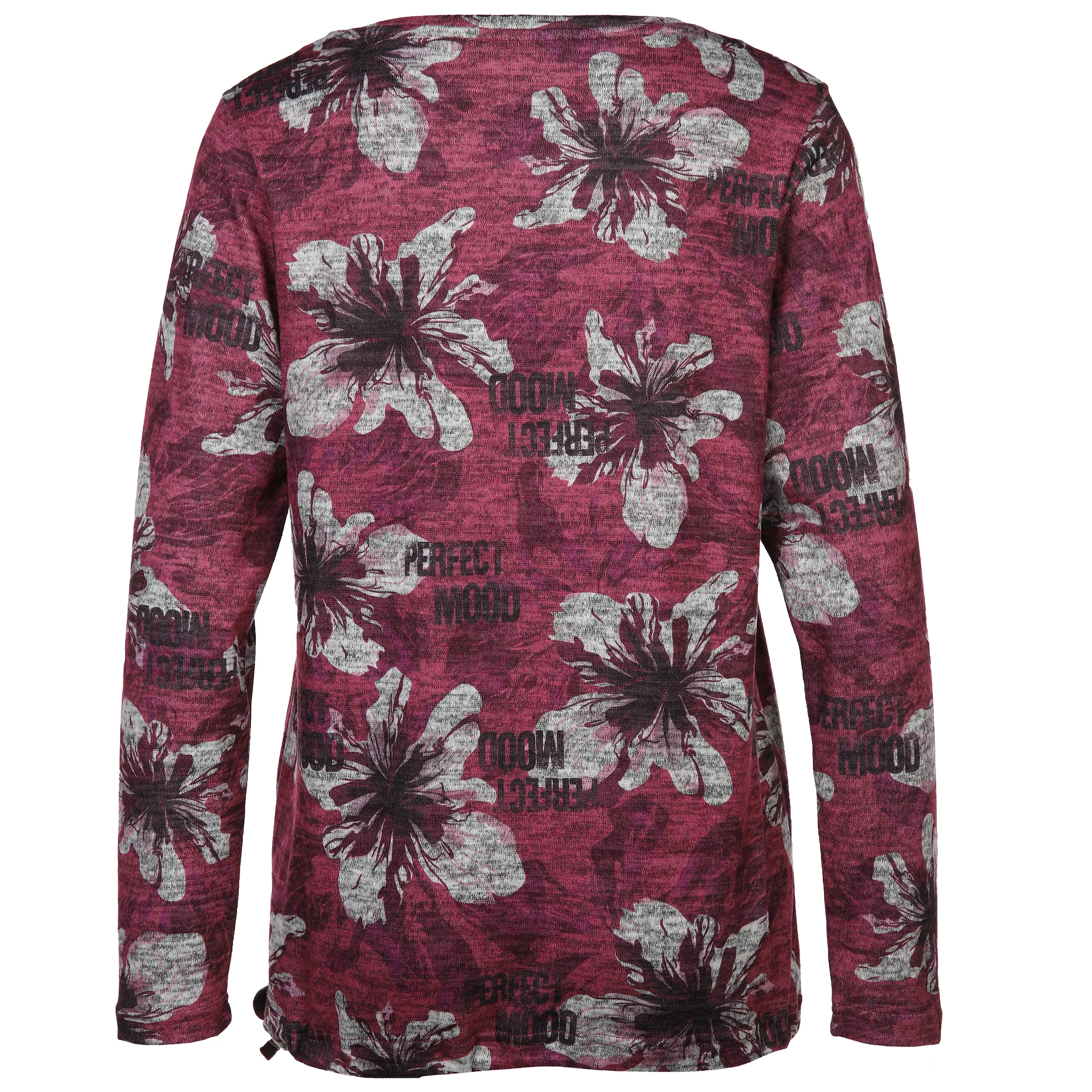 Damen Flauschshirt mit Alloverprint