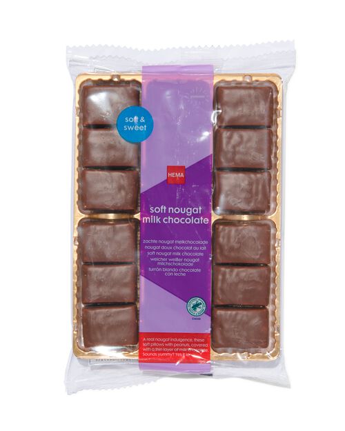 nougat tendre au chocolat au lait 180g