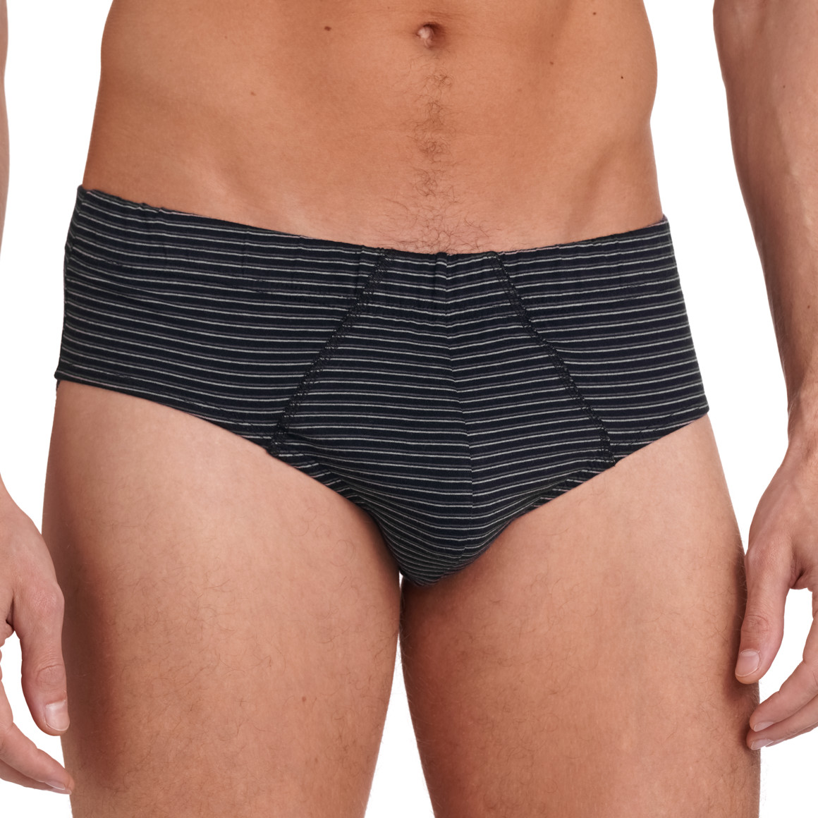 VanVaan Herren Slip mit Streifen schwarz
