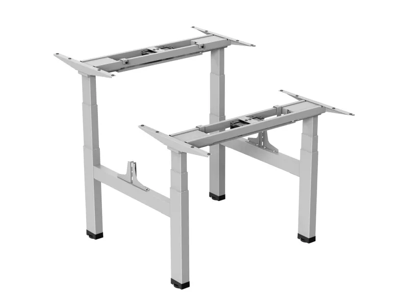 Ergo Office ER-404G Electric Double Height Adjustable Standing/Sitting Desk Frame without Desk Tops Gray