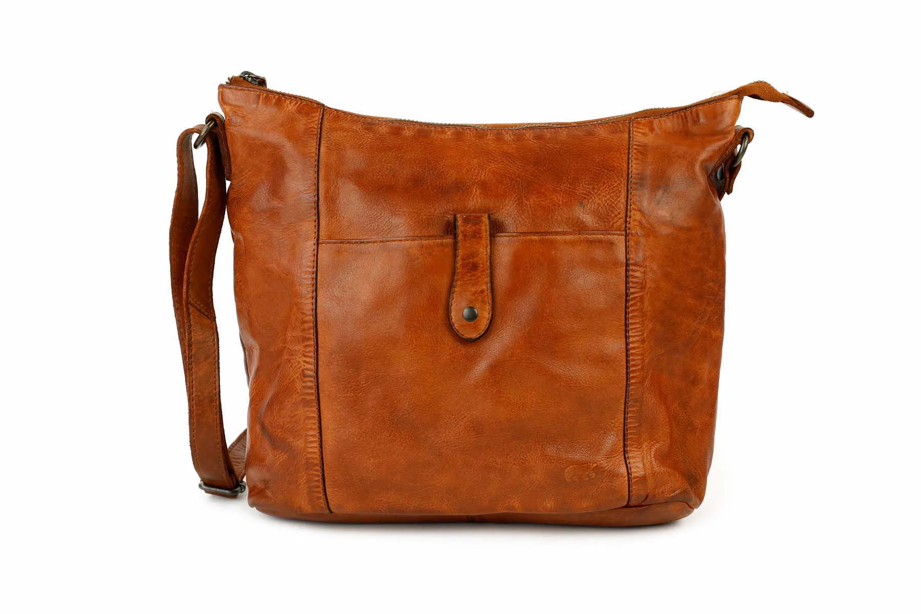 BEAR DESIGN Beuteltasche Cognac Leder