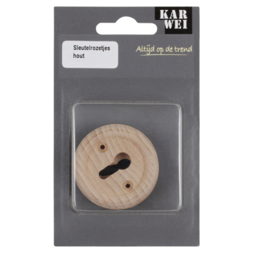 KARWEI sleutel rozet rond hout