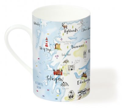 Map of Scotland mug
