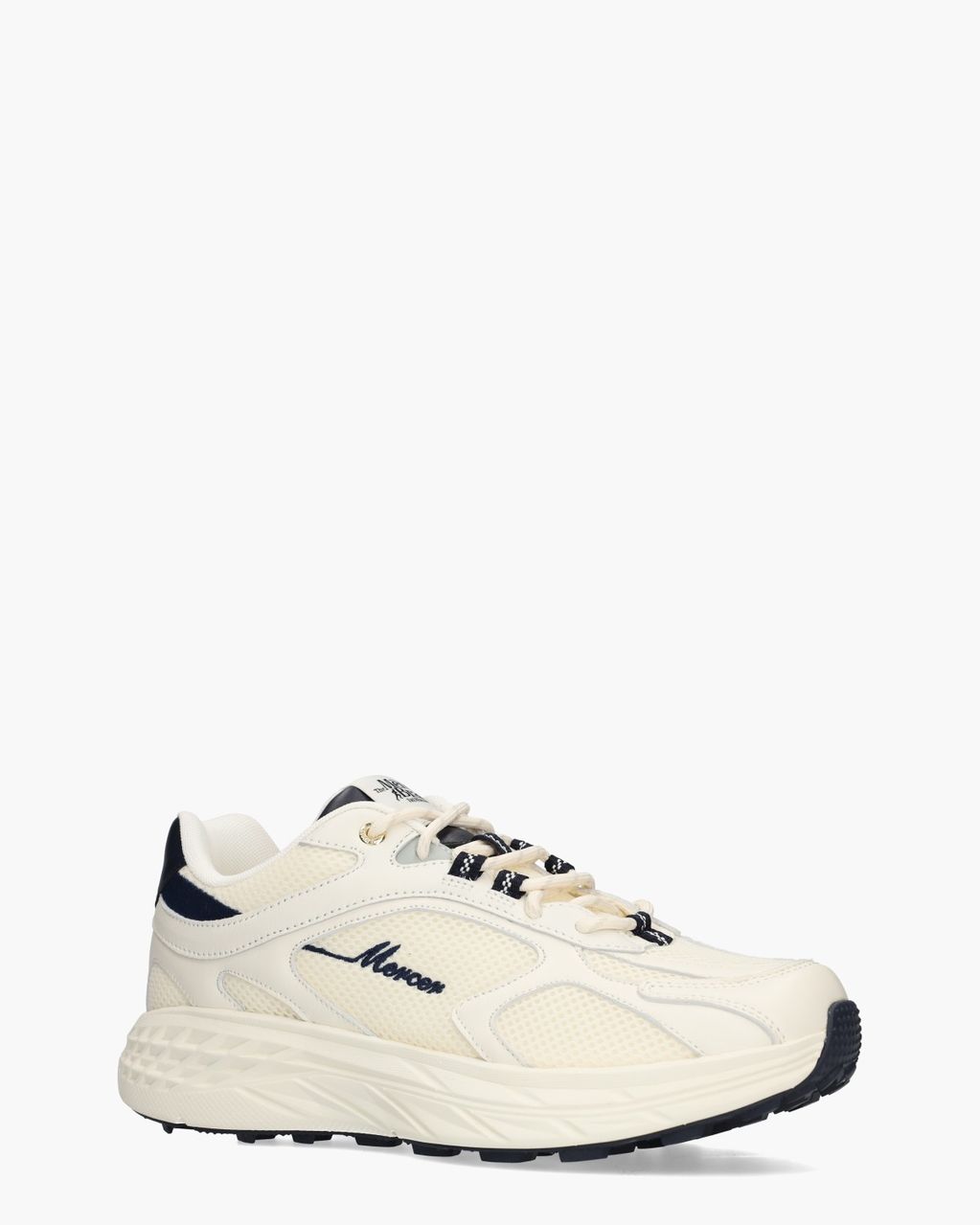Mercer Amsterdam The Re-Run Max Evo Off-White/Donkerblauw Herensneakers