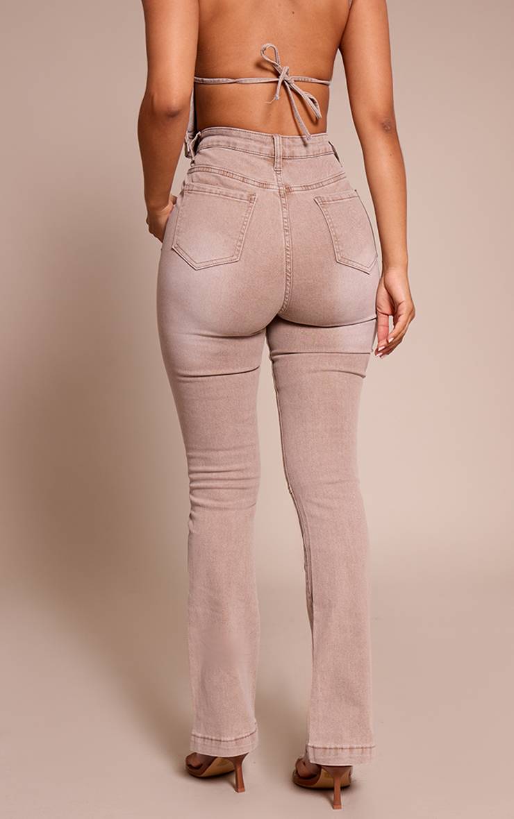 Champignon Jean Évasé Ajusté En Denim Petite