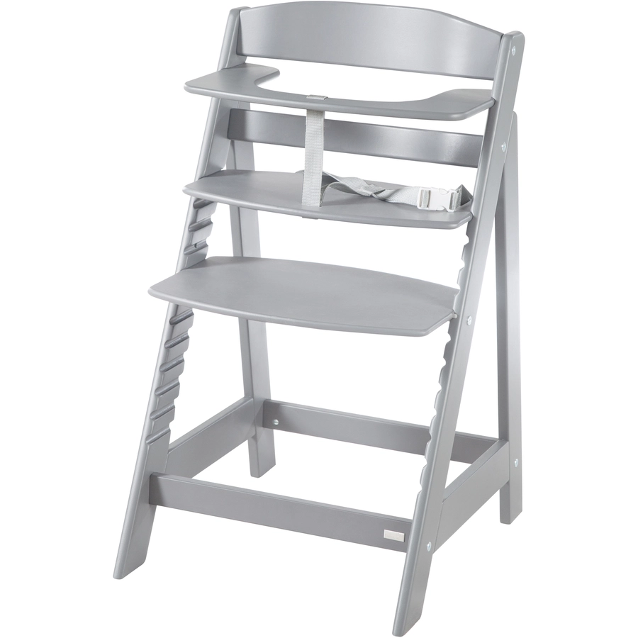 roba Treppenhochstuhl Born Up taupe Set 2 in 1 inkl. Aufsatz Stone gesteppt