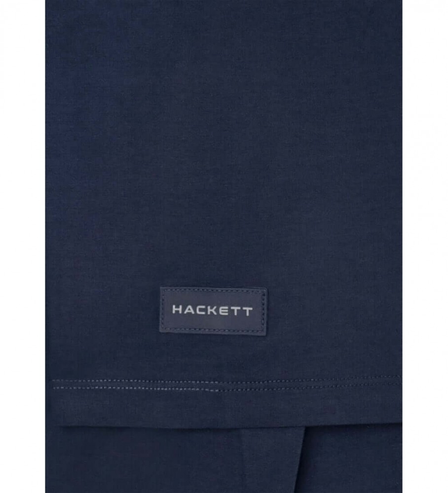 Camiseta Hackett Navy Print Logo