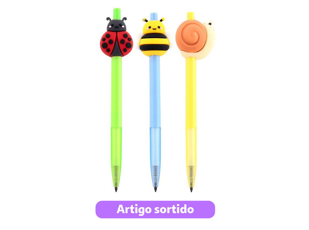 LÁPIS INFINITO DO ART CUTE BUGS MODELOS SORTIDOS