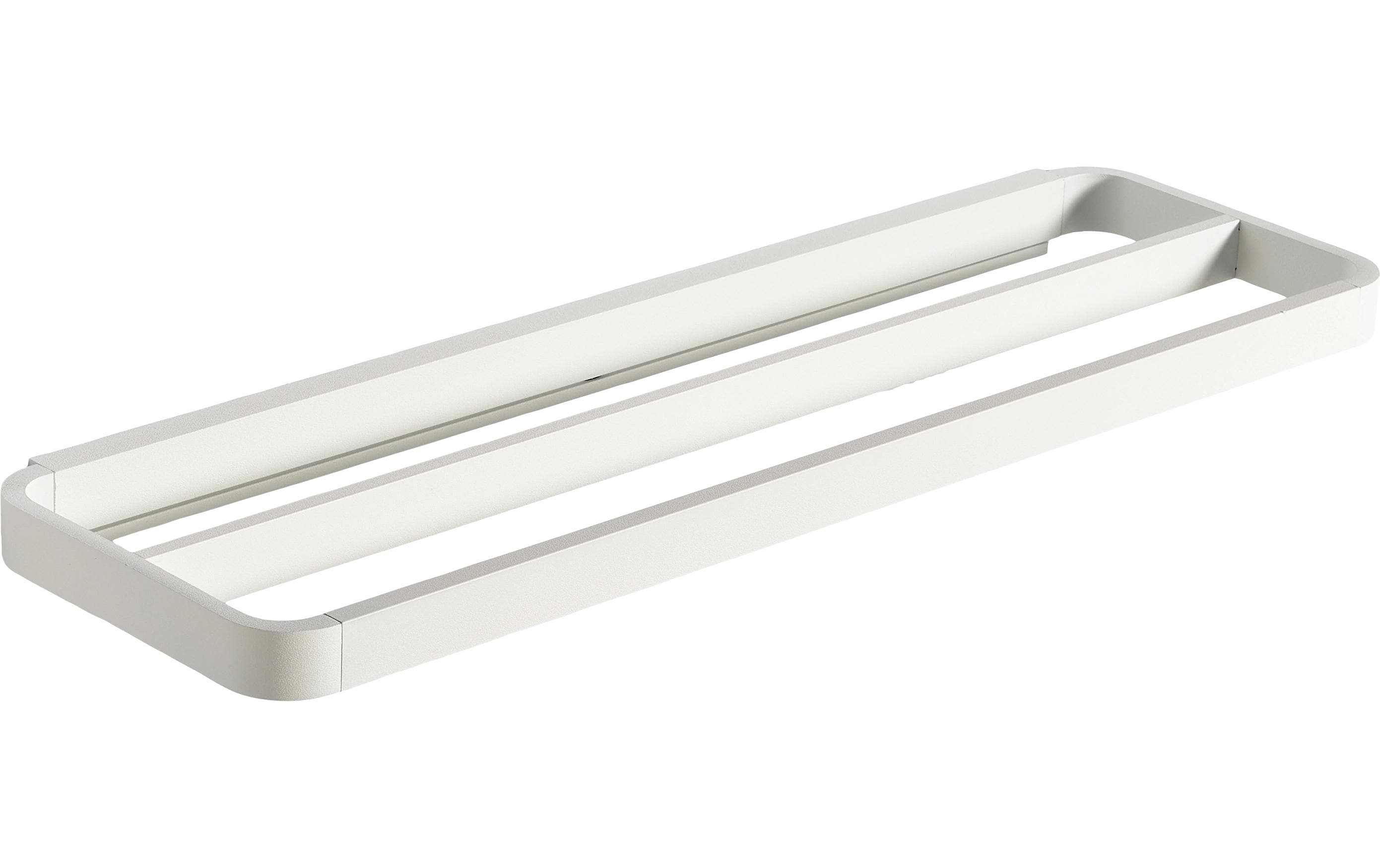 Handtuchhalter Rim 44 cm x 7.5 cm x 2.5 cm, 2-fach, WeissDoppelter Handtuchstange