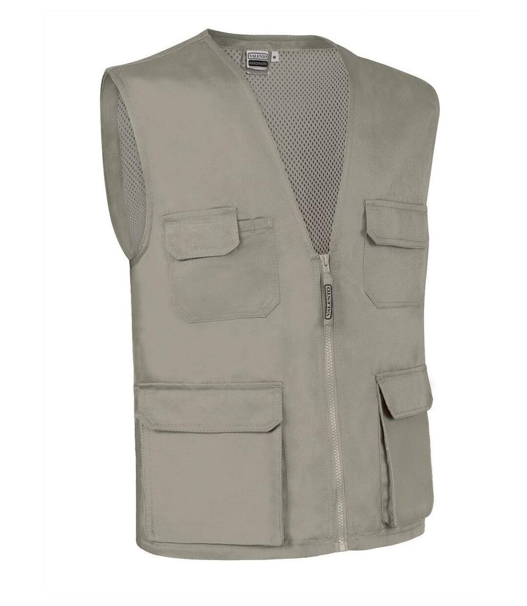 Gilet sans manches multipoches - HARDWARE beige