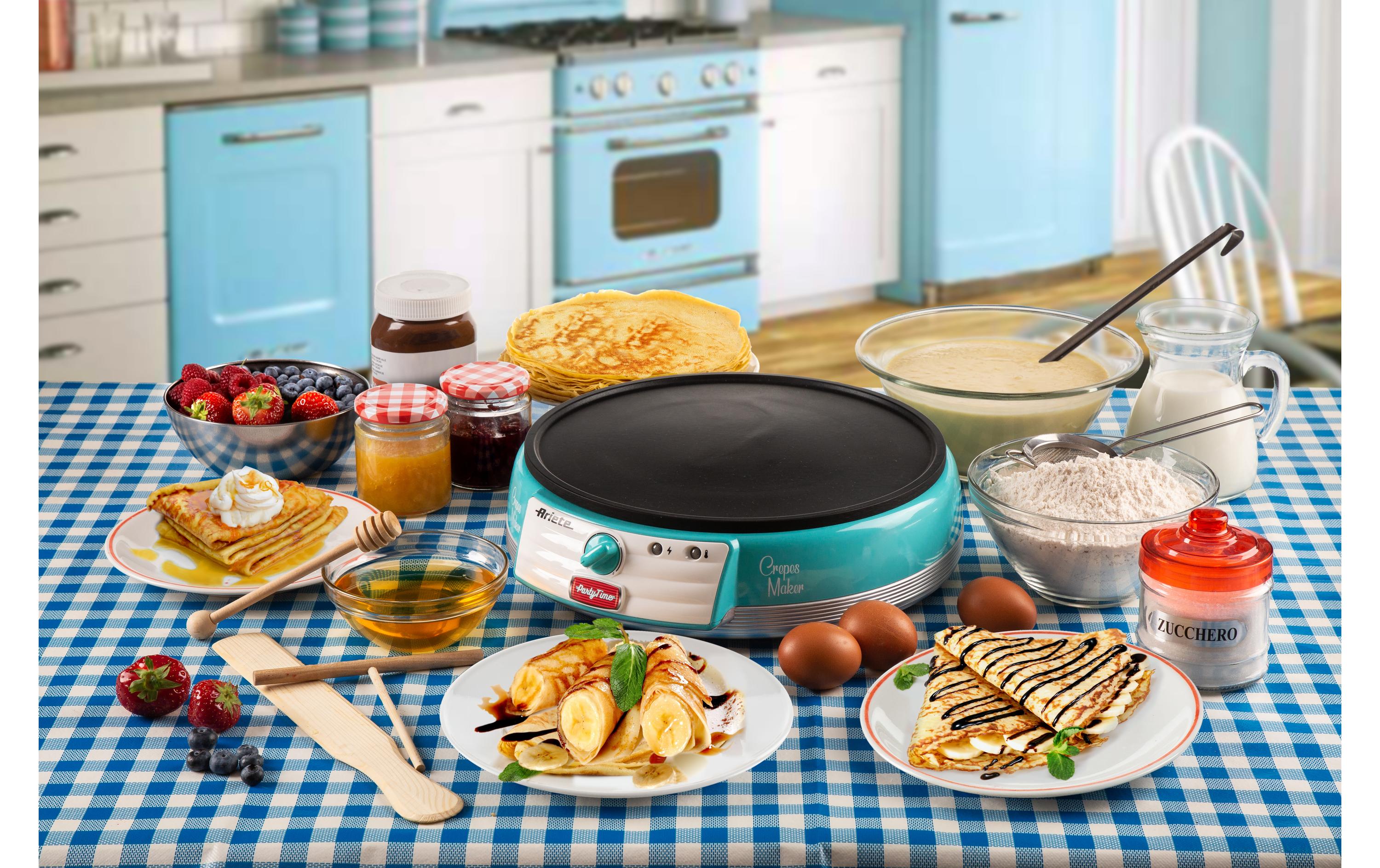 Crêpe Maker Party Time ARI-202-BL 1000 W, BlauKüchengerät zur Herstellung von Crêpes