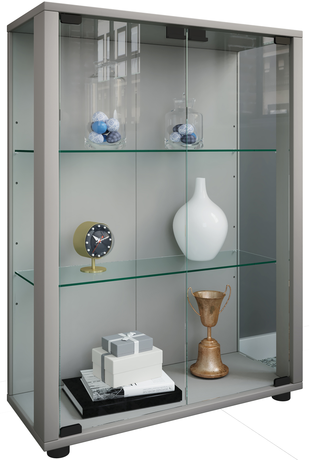 Vitrine SINTALO - silber - 60 cm