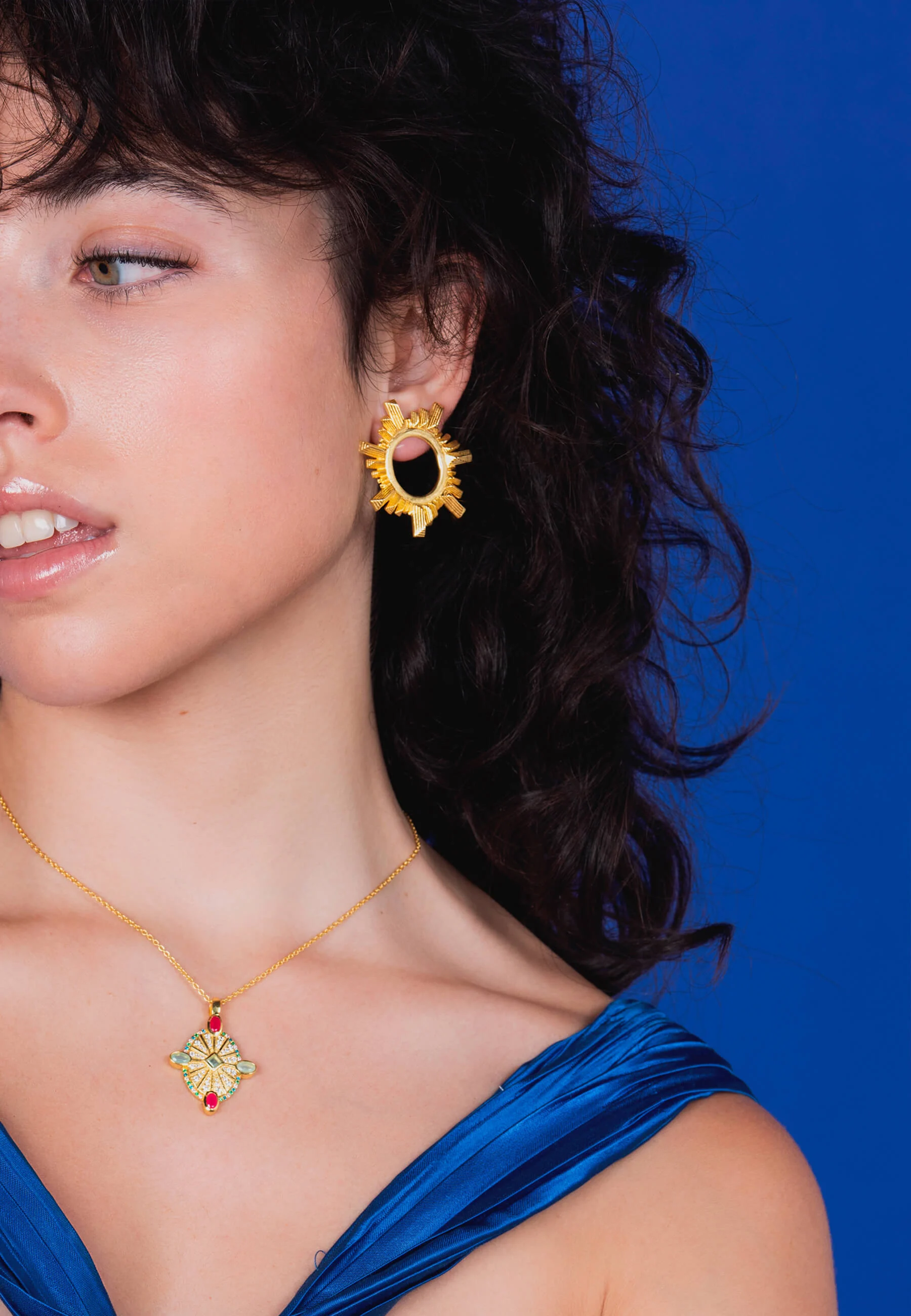 EMILE - Boucles d'oreilles rosace | Doré