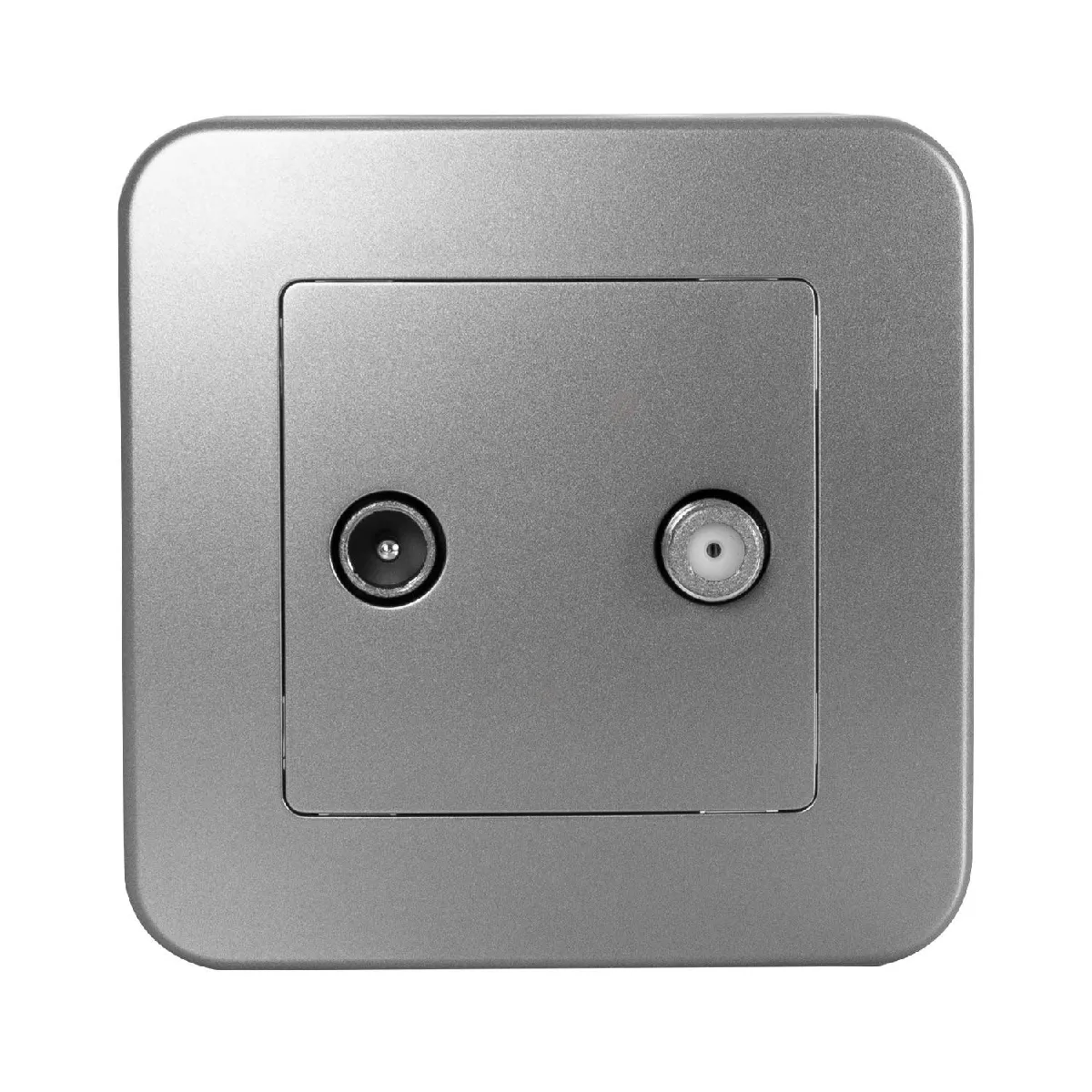 Ledkia Prise TV + SAT Classic - Argent