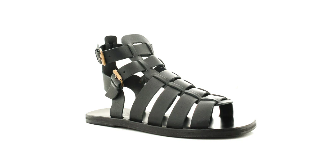 ANCIENT GREEK SANDAL - SAND ALEXANDROS BLACK