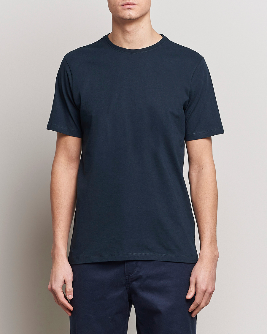 KnowledgeCotton Apparel Agnar Basic T-Shirt Total Eclipse