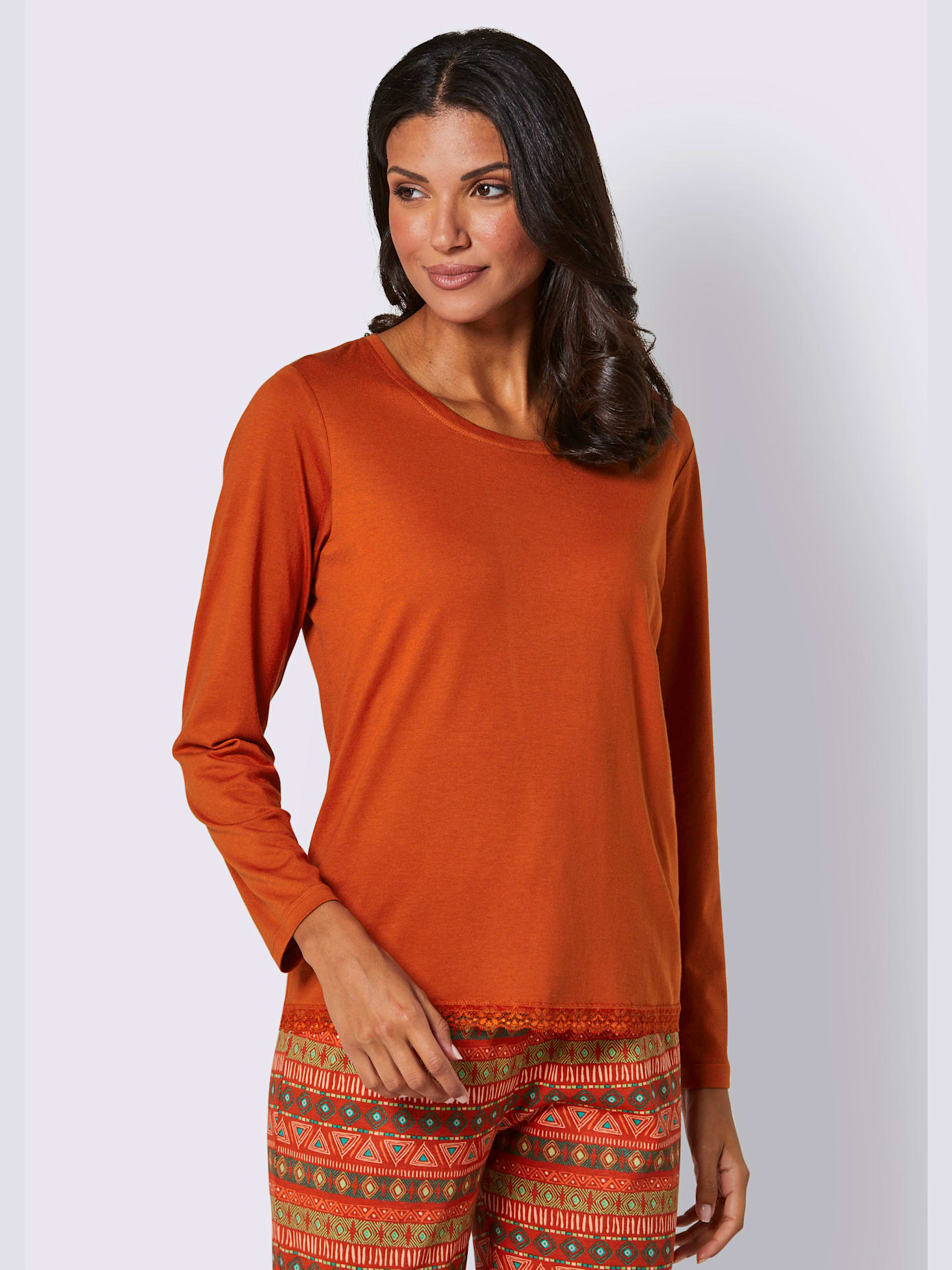 Pyjama-t-shirt jersey fin