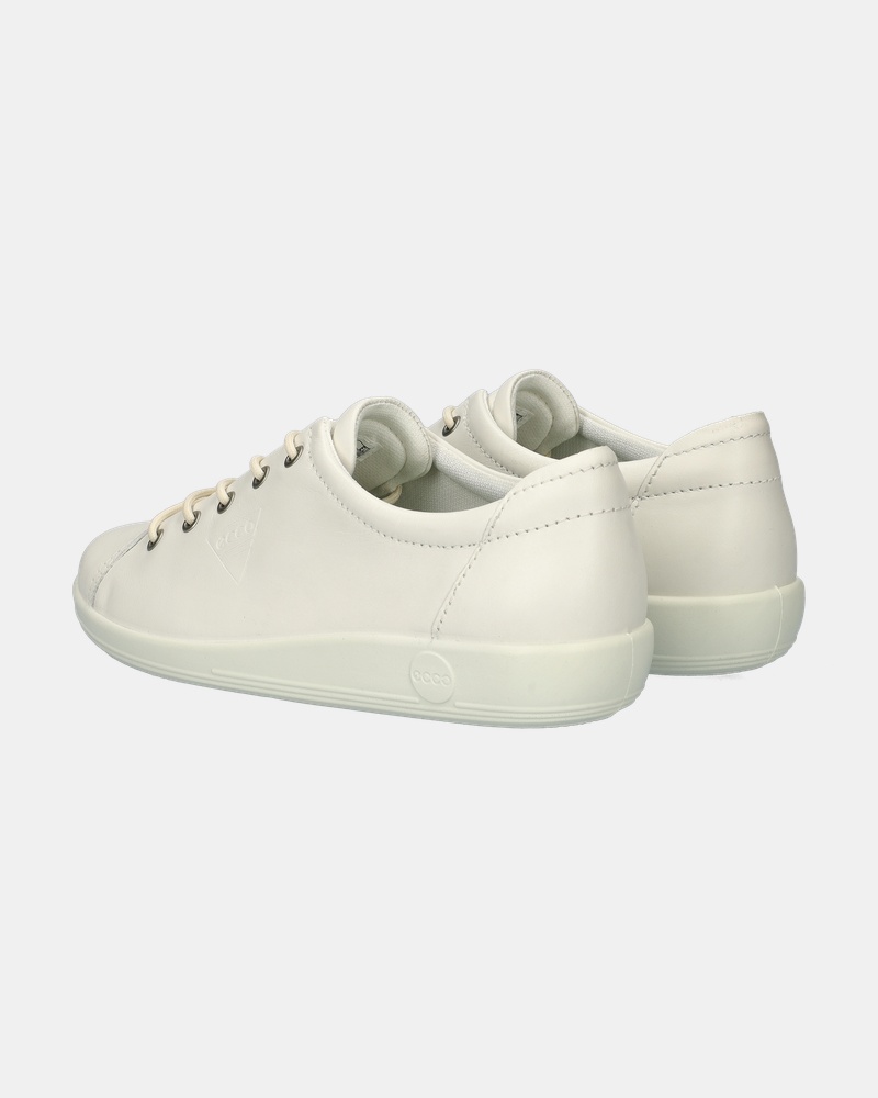Ecco Soft 2.0 Veterschoenen  - wit