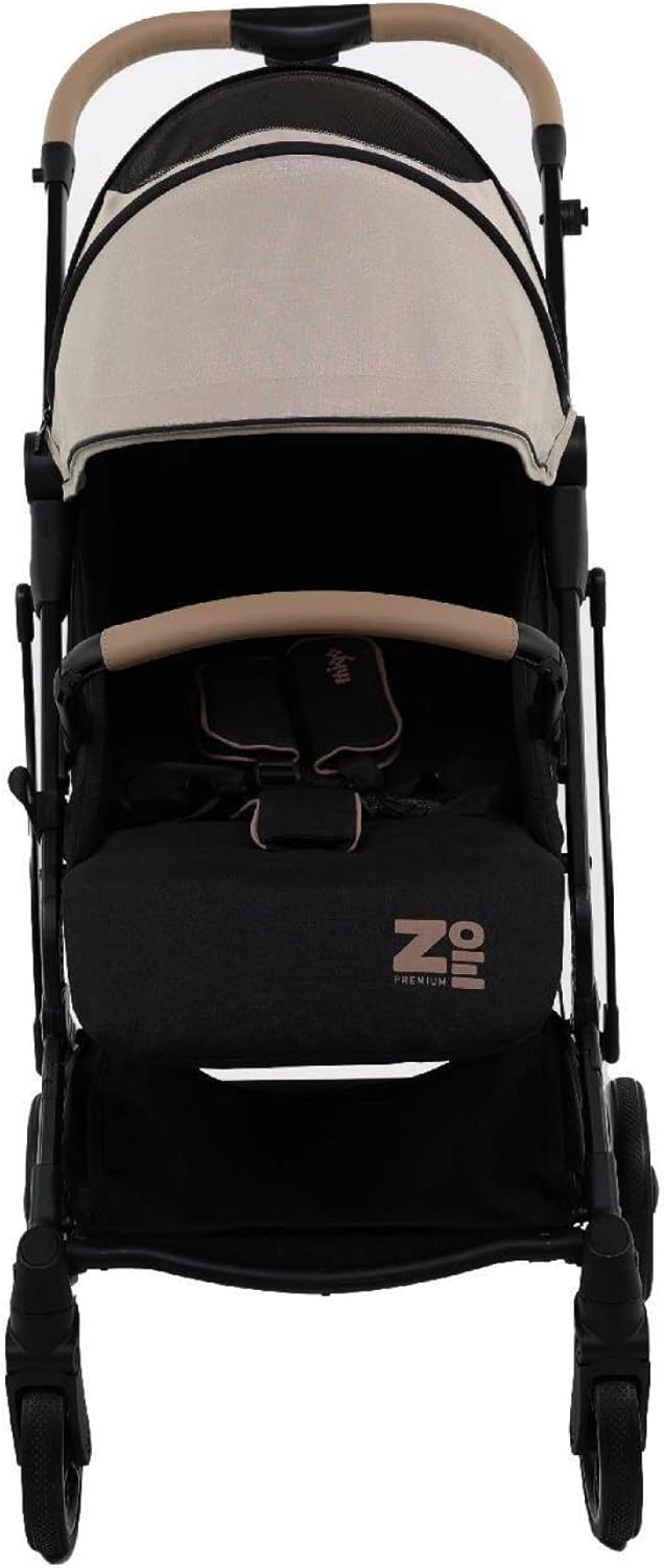 Poussette compacte CASSY 6-48 mois, légère et maniable - pliable à une main - Sac de transport et porte gobelet inclus - Nania (gris)