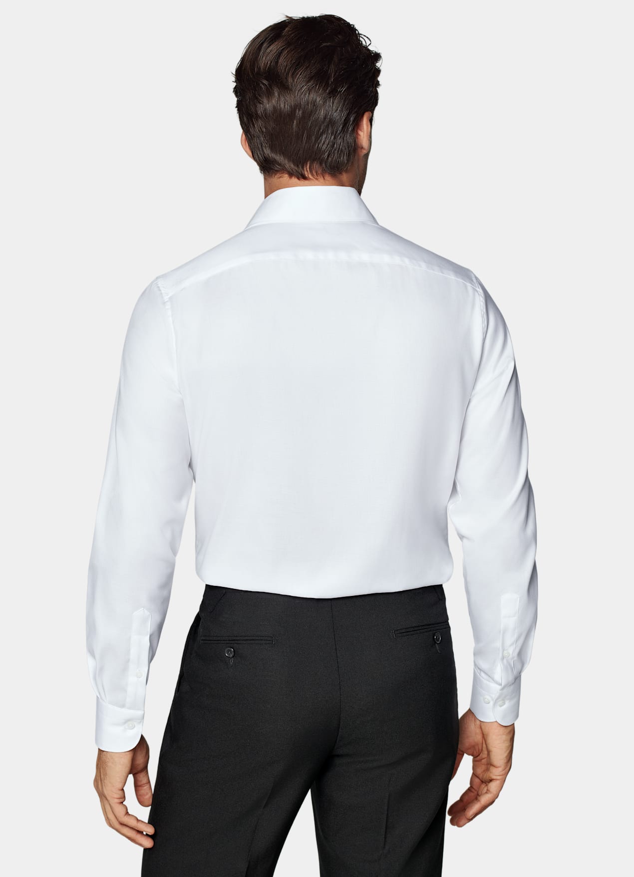 Chemise coupe ajustée en oxford royal blanche
