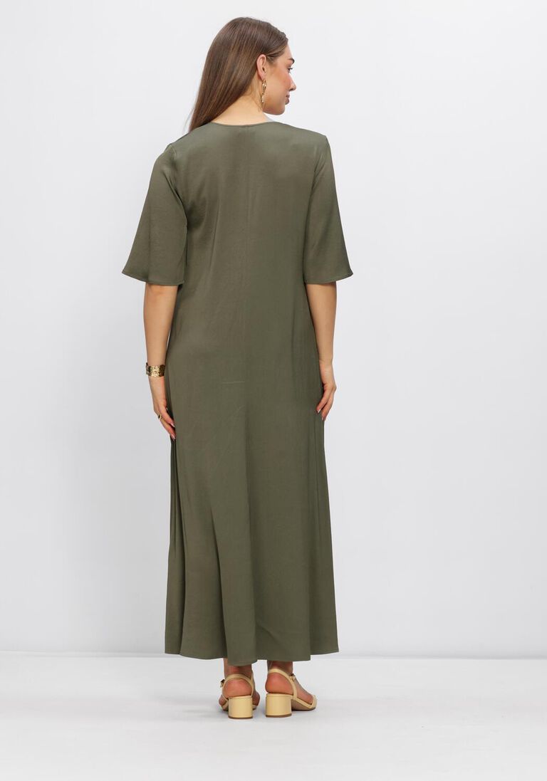 groene drykorn maxi jurk tivona