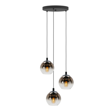 Eglo hanglamp Ariscani zwart 3-lichts rond