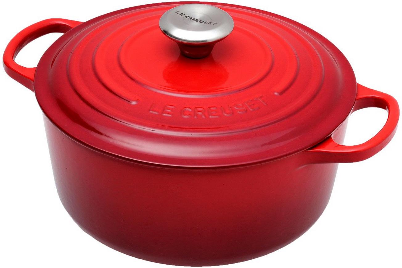 Le Creuset braadpan - cocotte 24cm, 4,2L rood