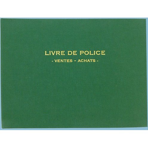 Registre 'Livre de police métaux précieux', 200 pages
