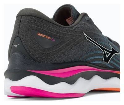 Chaussures de Running Femme Mizuno Wave Sky 6 Gris Rose
